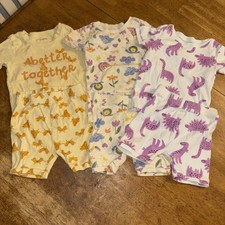 Toddler Girl Pajamas Size 3T 3 Sets SummerPajamas Cotton Fun Prints
