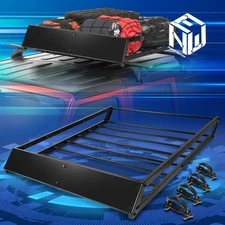 43" L X 36" W X 5" H OD Top Roof Rack Cargo Box Luggage Carrier w/Wind Fairing