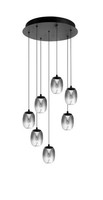 Moderne HäNgelampen 7X35W Led IP20 Schwarz Rauchig