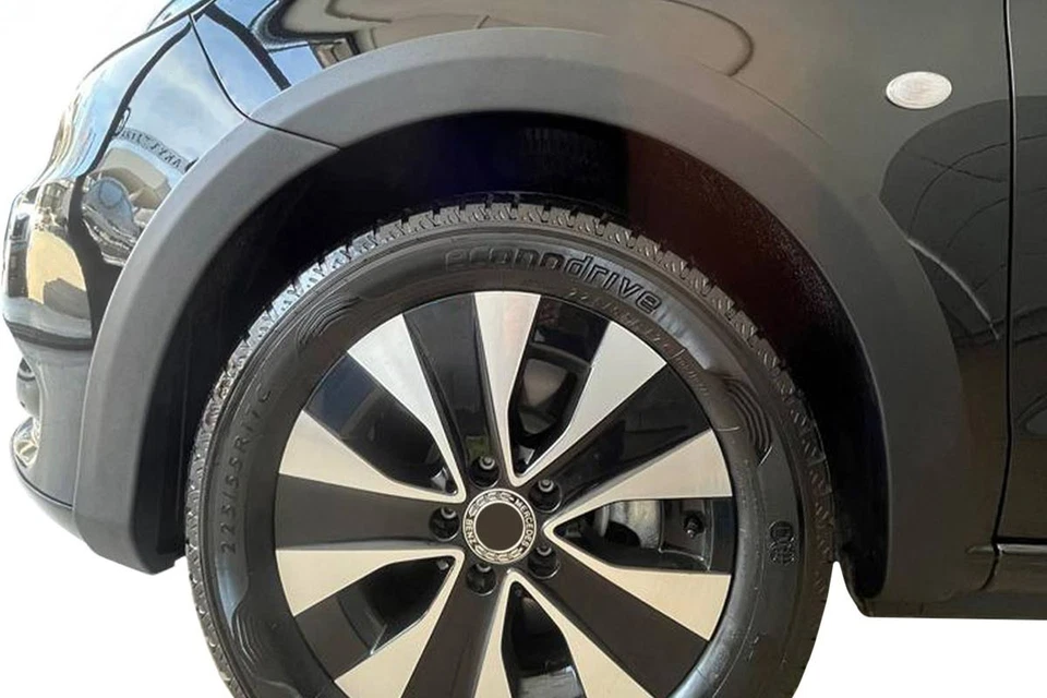 WHEEL ARCH COVER TRIM SET ABS BLACK FOR MERCEDES VITO W447 15-22 FENDER FLARES - Image 3 of 4