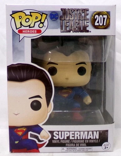 Funko Pop! 207 Superman DC Justice League Vinyl Figure New
