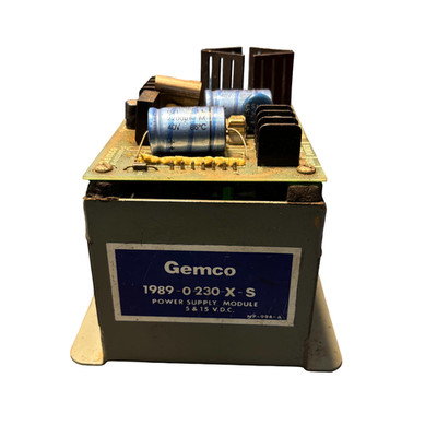 Gemco 1989-0-230-X-S / SD-0333000-C Power Supply Module 5-15 VDC