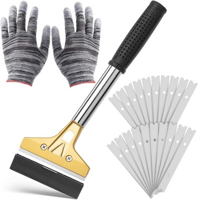 Razor Blade Scraper, 4 In Floor Scraper Tool with 20PCS Extra Metal Blades,... 