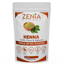 100 Pure  Natural Henna Powder Lawsonia Inermis  100 Grams 3.5 Oz  Orang