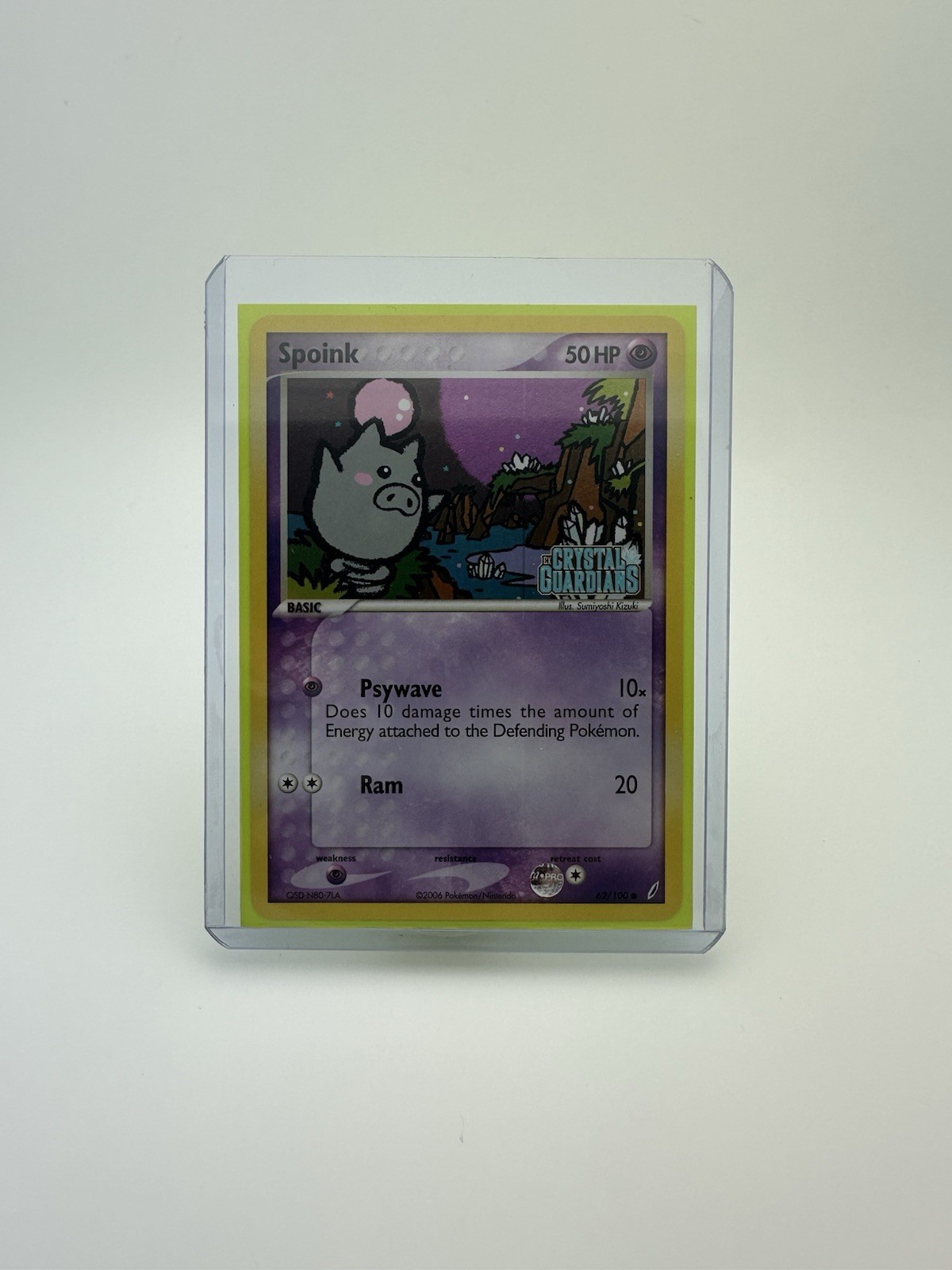 Pokémon TCG • Spoink • EX Crystal Guardians 62/100 • NM Stamped Common Holo
