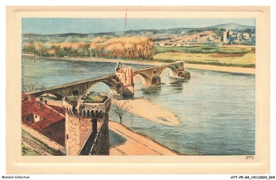 ATTP5-0351-84 - AVIGNON - Gesamtansicht am rechten Ufer der Rhone