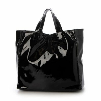 Cache Cache Soft Enamel Square Tote Bag (Black)