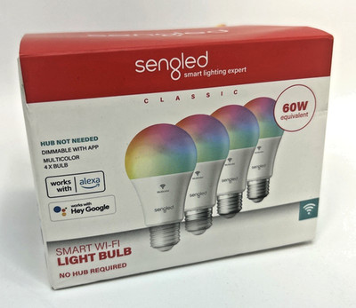 Sengled   (4) Multicolor Changing Smart Wi Fi Light Bulbs No Hub Required *NEW*