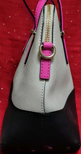 Kate Spade Cedar Street Maise Colorblock Saffiano Leather Satchel-EJL Monogram - Picture 2 of 11