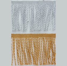 4 inch Long Metallic Mylar bullion fringe price by the yard