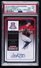 2015 Panini Contenders College Ticket Scott Kingery (Fielding) PSA 8 Auto tj0