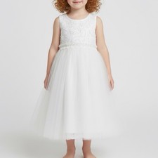 Merry Day Girl Special Occasion Dress Size XXL 9-10 Years White Tulle Princess