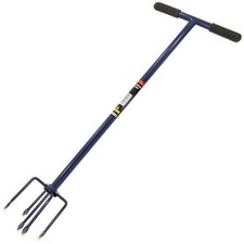 3ft Twist Cultivator 4 Prong Garden Claw Soil Weed Remover
