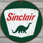 Sinclair Gasoline 12" Diameter Vintage Novelty Metal Sign Made In USA New!