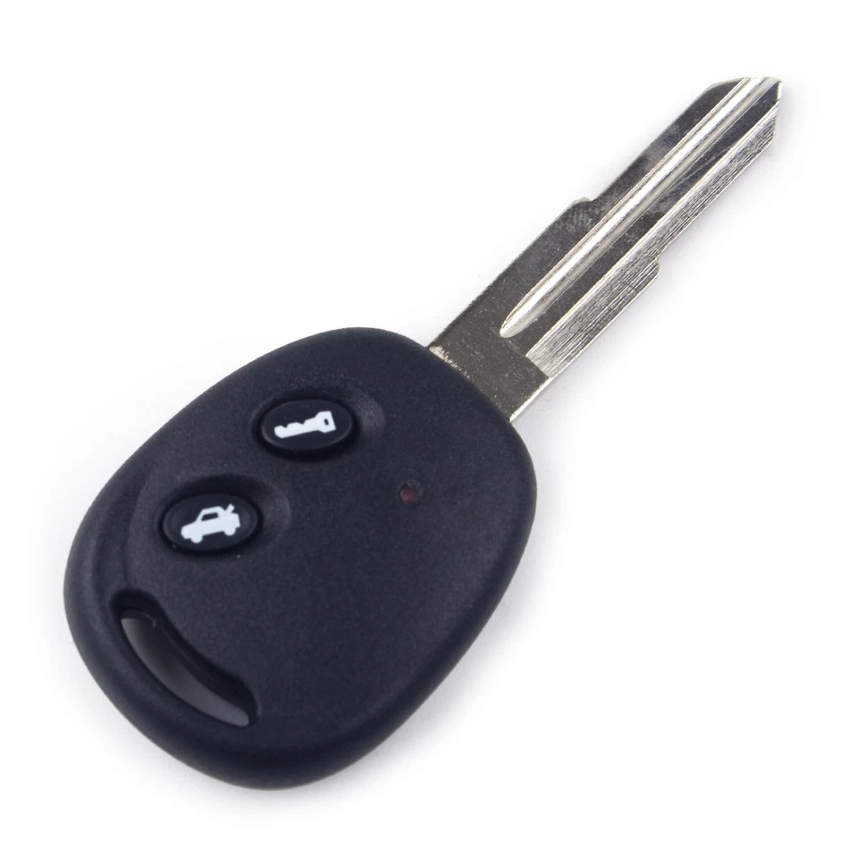 Carcasa de llave remota inteligente de 2 botones con hoja sin cortar para Chevrolet Aveo 2004-2010 Foto 2 de 3
