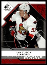 2008-09 SP Game Used ROOKIE Ilya Zubov Rookie /999 Ottawa Senators #125
