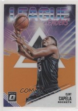 2018 Panini Donruss Optic League Leaders Orange Prizm 9/39 Clint Capela #10 eq1