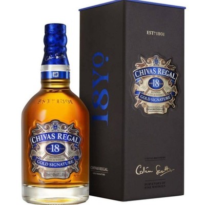 Chivas Regal 18 Jahre | Gold Signature Whisky | 40% Vol. 0,7l