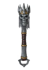 23" Wicked Skull King Scepter Weapon Prop Adult Halloween Costume Accessory
