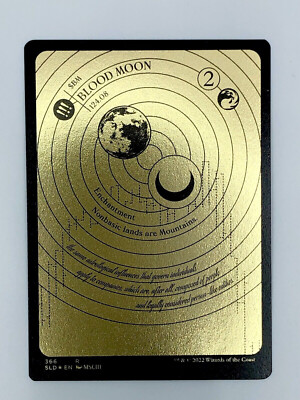 MTG Blood Moon / Blood Moon Secret Lair Drop Series MSCHF GOLD ETCHED FOIL NM