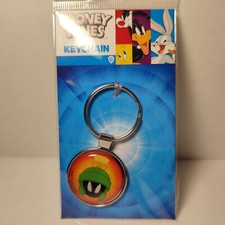 Looney Tunes Marvin the Martian Metal Keychain Official Cartoon Keyring