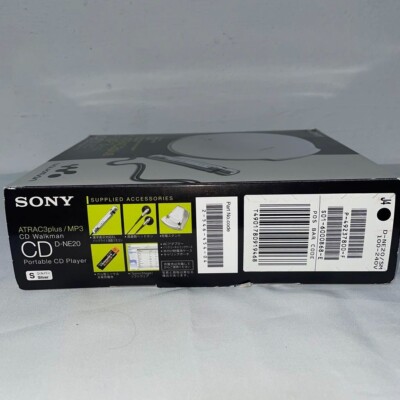 Sony D-NE20 Portable CD Player ATRAC CD Walkman Working RARE