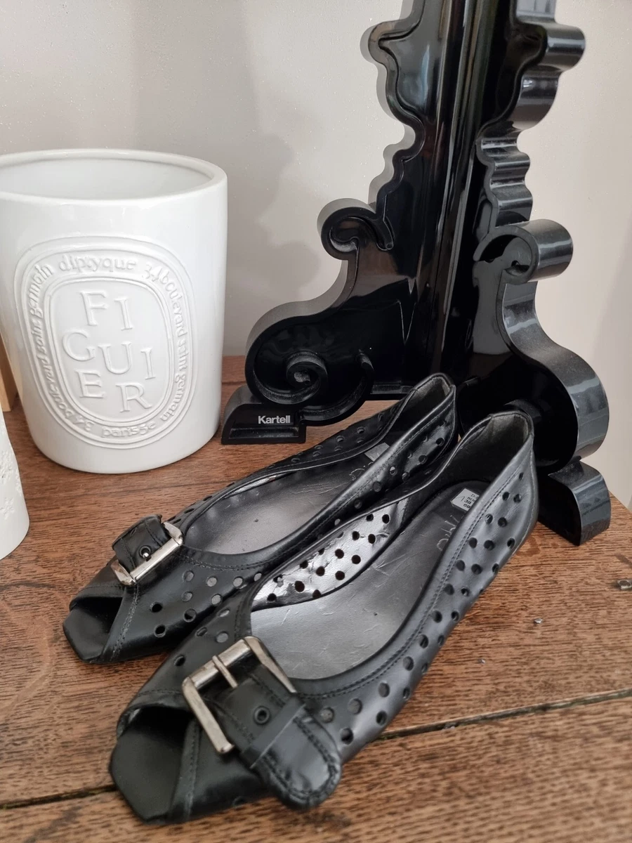 CYPRES SUPERBES BALLERINES AJOUR ES BOUT OUVERT BOUCLE VINTAGE