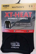 Watson's Women's XT- Heat Long-Sleeve Crew-Neck Baselayer Size Medium Black