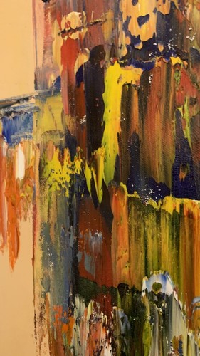 Framed Original Abstract Oil Painting On deep Canvas 62 x 46cm x 2.4cm New York - Picture 16 of 19