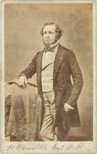 J. HANS HAMILTON MP COUNTY DUBLIN IRELAND CRANFIELD CDV PHOTO