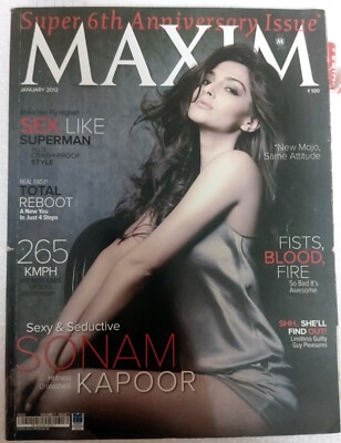 Maxim India Jan 2012 Sonam Kapoor Katrina Law Vaishali Desai Kailash Kher Dada 5