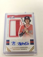 2017 PANINI USA BASEBALL PROSPECT PATCH AUTO NATHAN NANKIL 20/25
