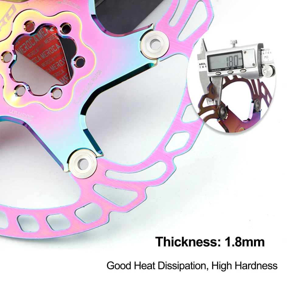 2PC Floating Rotors 140/160/180/203mm Bike Disc Brake Rotor 6 Bolts fit Shimano - Image 4 of 4