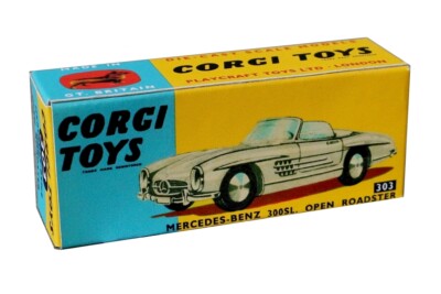 RARE ! CORGI TOYS 1:43 MERCEDES BENZ 300SL N° 303S - BOITE