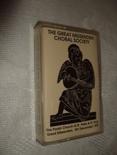 GREAT MISSENDEN CHORAL SOCIETY&CHAMBER ORCH:MOZART/FINZI:TAPE CASSETTE:1992:RARE
