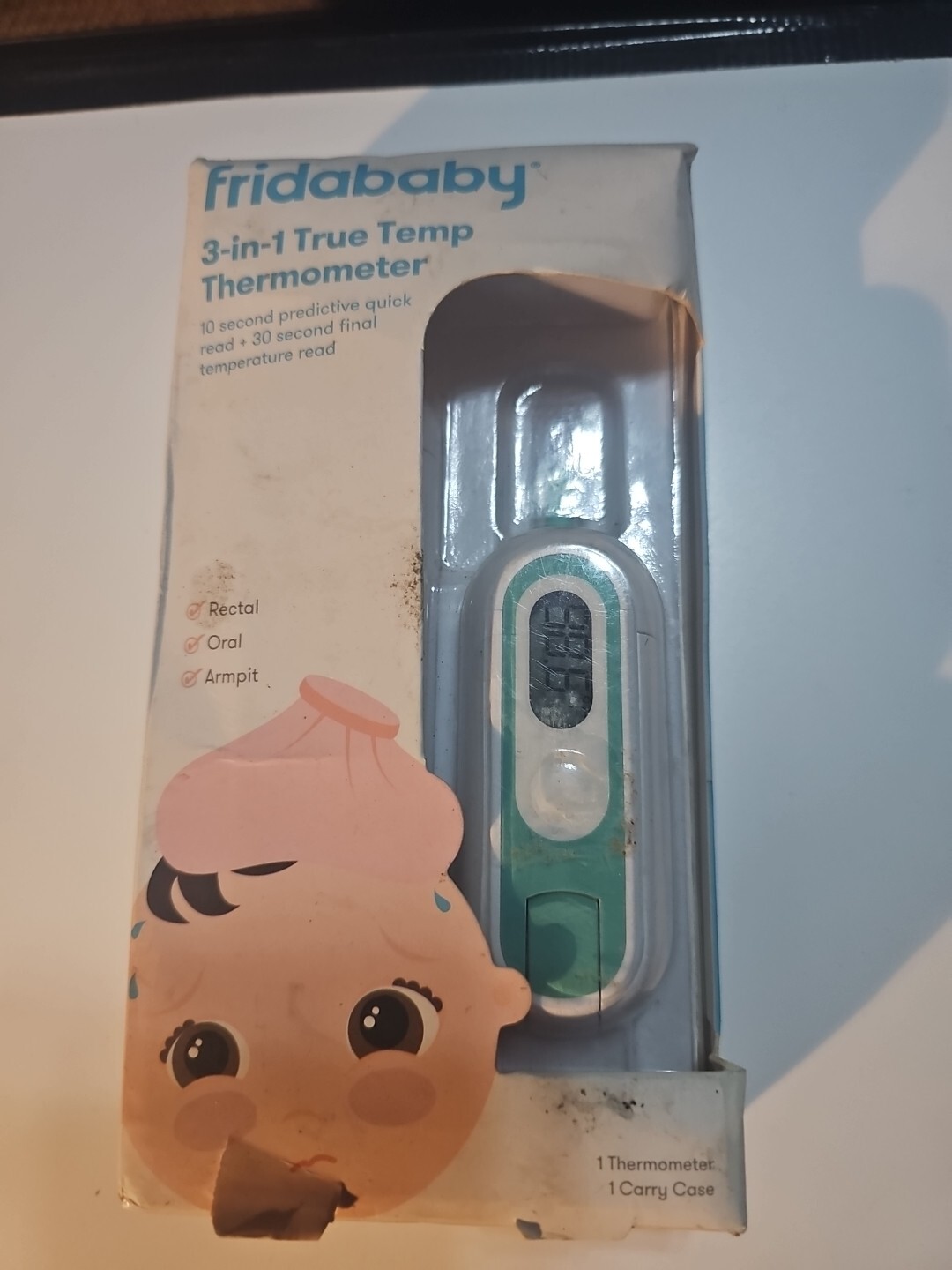 Fridababy 3-In-1 True Temp Digital Thermometer with Carrying Case
