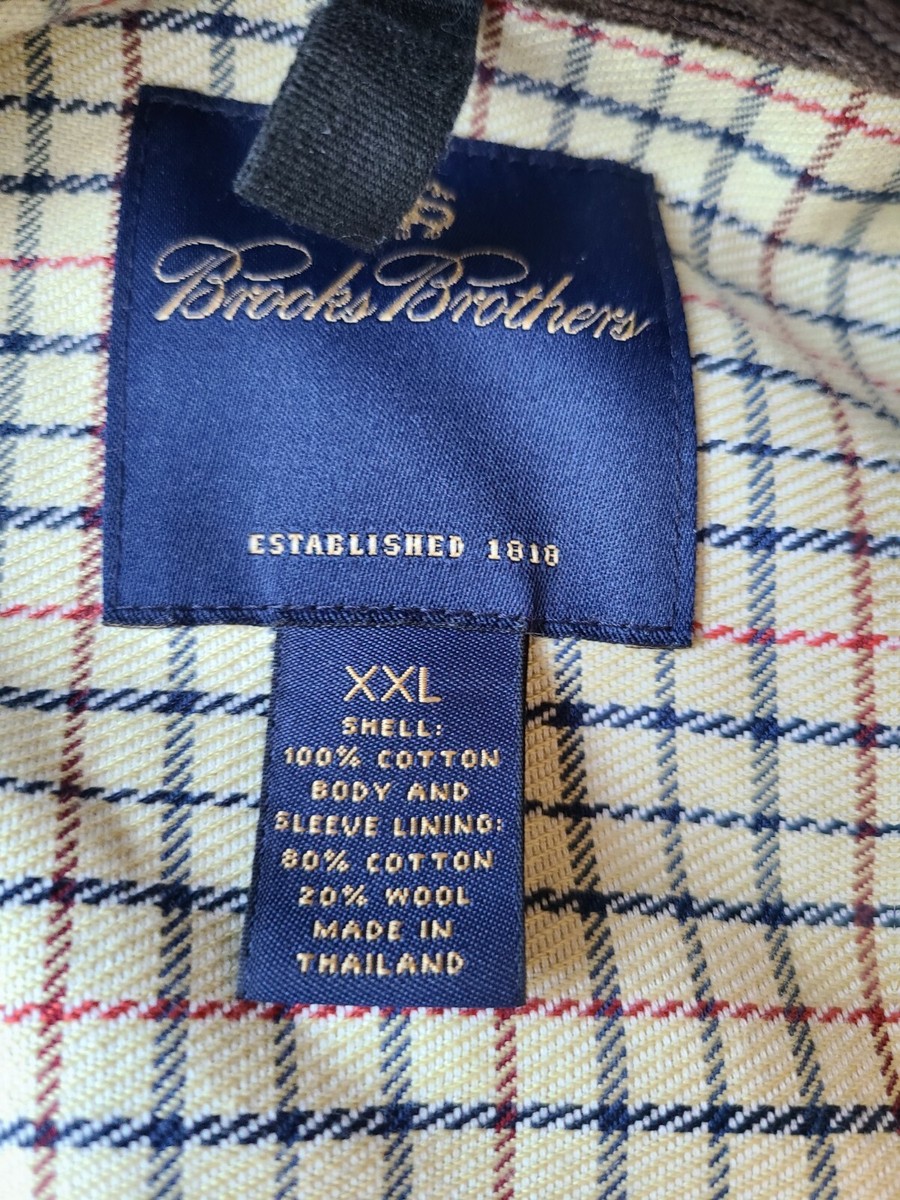 Brooks Brothers Hunter Green Waxed Cotton Field Hunting Jacket