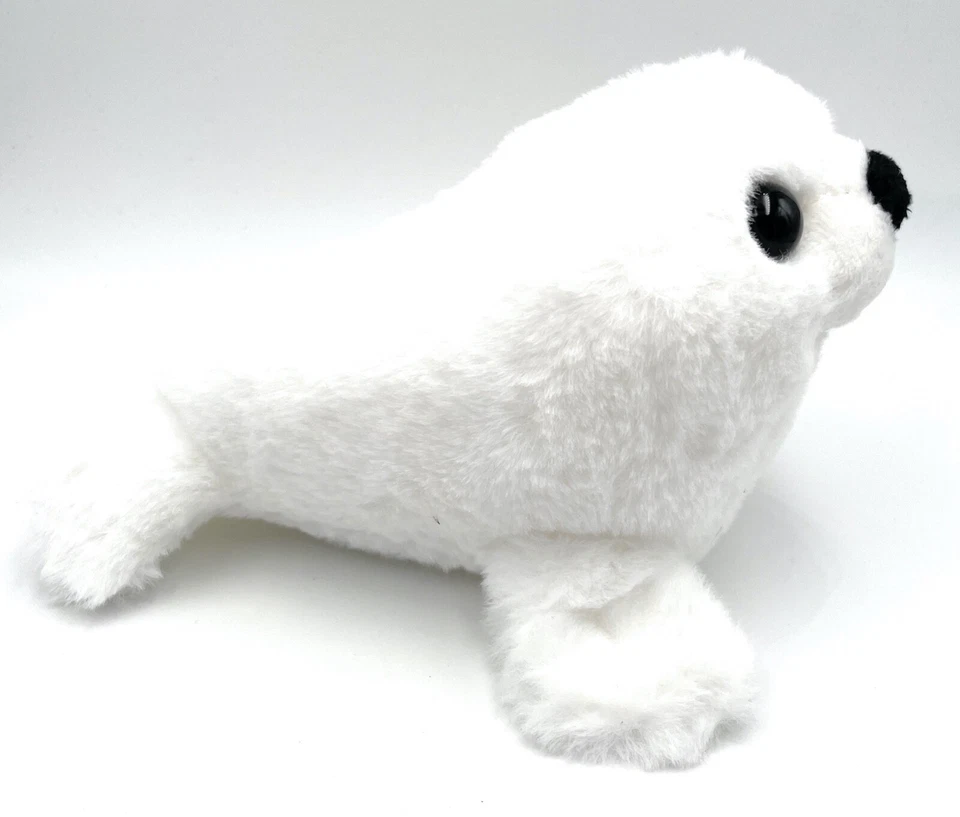 Seehund See Robbe Plüschtier Kuscheltier Stoff Tier 20cm Weiss - Bild 3 von 3