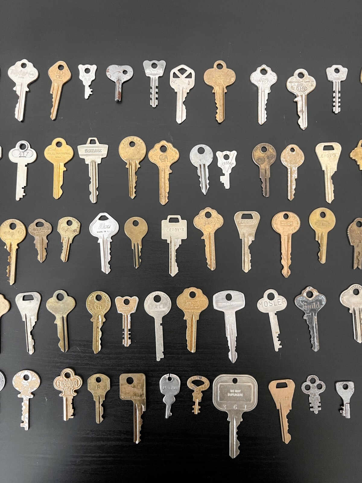 Vintage Antique Rare Mixed Lever Lock Skeleton Car Yale Auto Flat Key