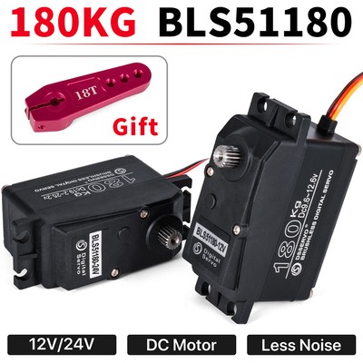 9IMOD 180kg Metal Gear Brushless Servo 12V 180 Degree High Torque for 1/5 RC Car
