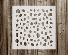 Spots Stencil, Durable Handmade Mylar Reusable Craft Template, 415