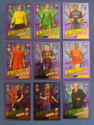 Match Attax Extra 24/25 Alle Purple Parallel Knockout Master Set Komplett UCL