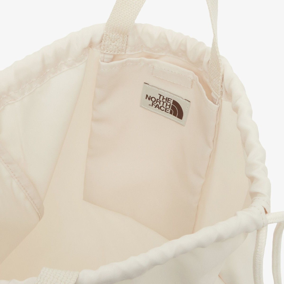 NEW THE NORTH FACE BIG LOGO STRING BAG NN2PQ13K CREAM | eBay