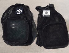 2 Mesh Backpack Heavy Duty Lightweight See Through Blue Backpack Lot of Two