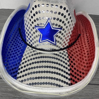 Dallas Cowboy Hat with White LED Brim 