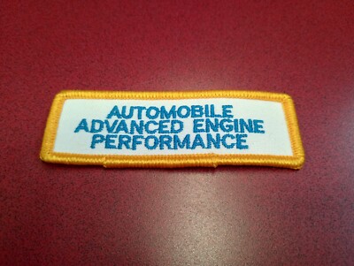 ASE Certified ''Automobile Advanced Engine Performance' Embroidered Patch NEW