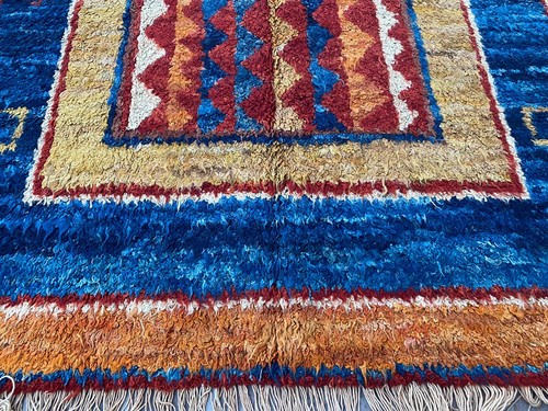 5x7 Handmade Berber Plush Pile Wool Moroccan Rug Afghan Tribal Accent Tulu Rug - Picture 4 of 23