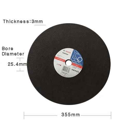 Bosch Inox Trennscheiben 14" (355*3*25,4)936 für Matal 2608600936 - Bild 3 von 4