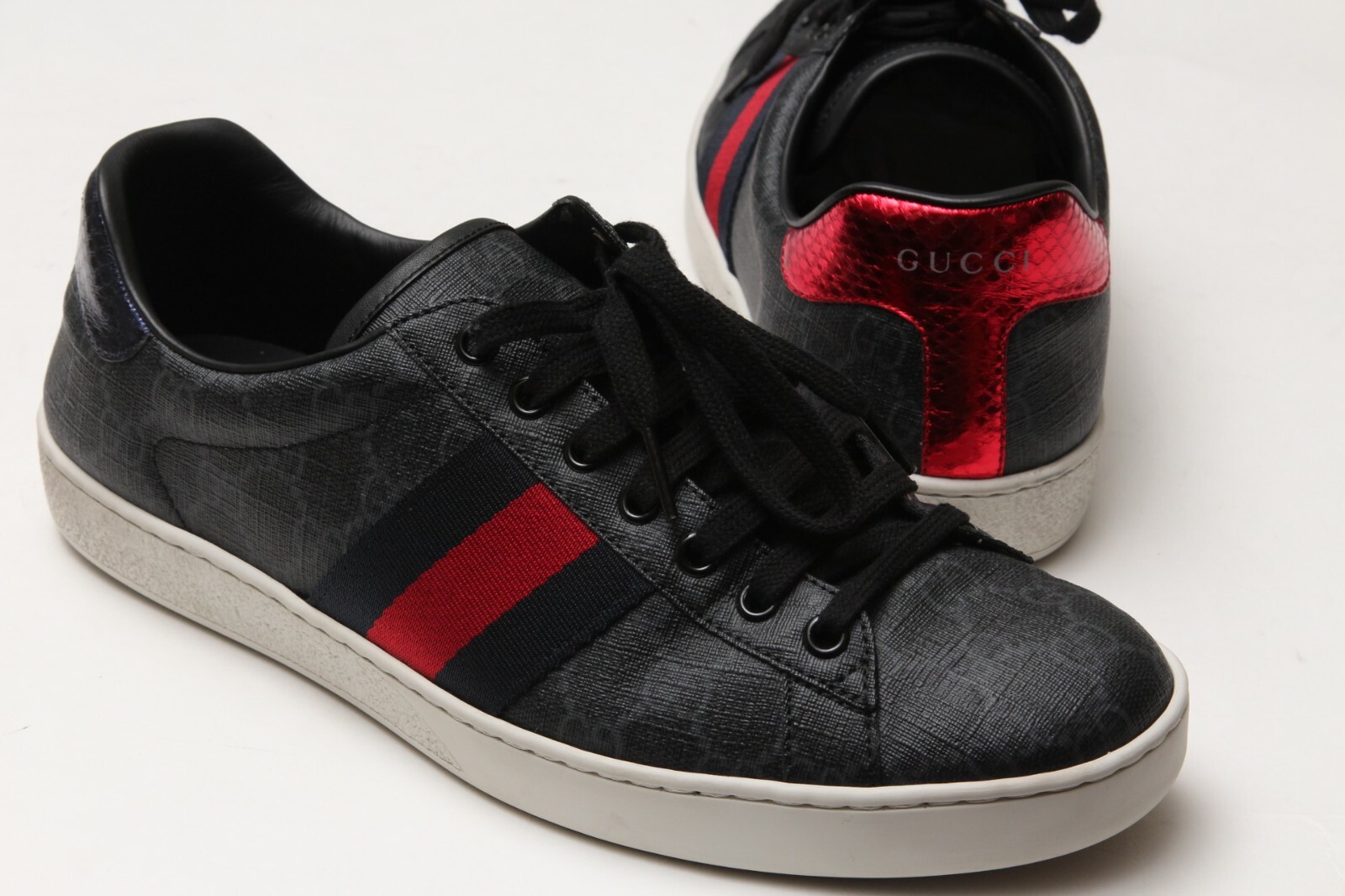 gucci ace gg supreme black