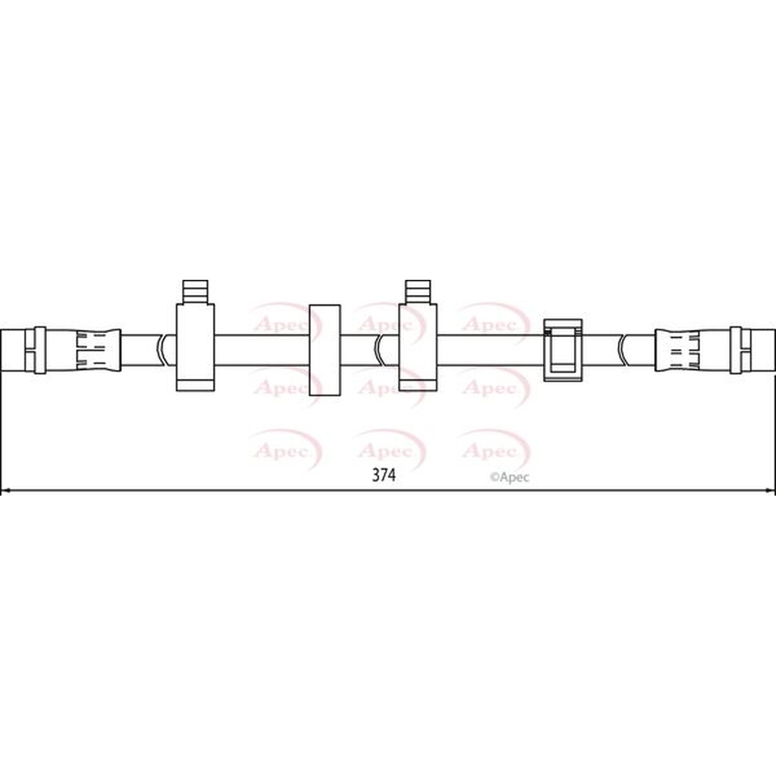 Apec Brake Hose HOS4103 Fits VW - Engineered for Performance and Long Life